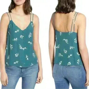 Chelsea 28 Women’s Teal Balsam Classic Bloom Cami Top Size XS